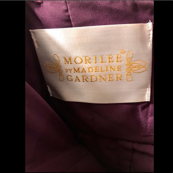 Morilee Eggplant Chiffon Bridesmaid Dress - Picture 4 of 7